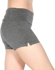 img 2 attached to Women'S SERENITA High Waist Workout Shorts: Sweatpants, Biker Pants & More For Active Tummy Control!