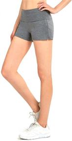 img 4 attached to Women'S SERENITA High Waist Workout Shorts: Sweatpants, Biker Pants & More For Active Tummy Control!