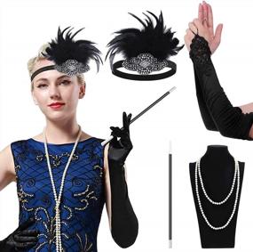 img 3 attached to Cridoz Flapper Accessories For Women, Flapper Accessories 1920S Gatsby Accessories Roaring 20S Accessories For Women