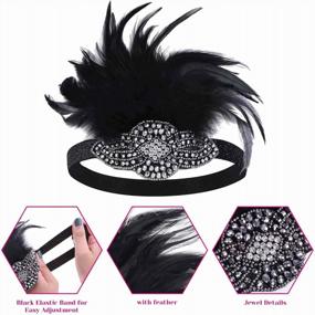 img 2 attached to Cridoz Flapper Accessories For Women, Flapper Accessories 1920S Gatsby Accessories Roaring 20S Accessories For Women