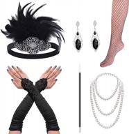 cridoz flapper accessories for women, flapper accessories 1920s gatsby accessories roaring 20s accessories for women logo