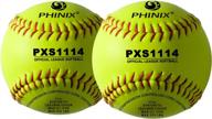 cork-core fast-pitch softballs by phinix - ideal for practice and competitive games logo