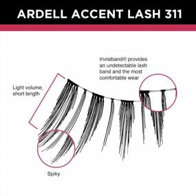 img 2 attached to Enhance Your Look With Ardell Accent Lashes 311 - Pack Of 4