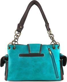 img 1 attached to Justin West Western Handbag Turquoise Women's Handbags & Wallets : Totes