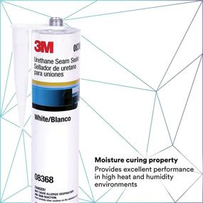 img 2 attached to 3M White Urethane Seam Sealer - Permanently Flexible, High Solids, 310mL/10.5 fl oz Cartridge