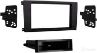 🚗 metra 99-9604b dash kit: single/double din for 2003-2010 porsche cayenne, matte black - top choice! logo