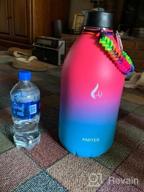 img 1 attached to Stay Hydrated Anywhere With AMITER Insulated Water Bottle - Wide Mouth, Straw And Handle Lid (Various Sizes Available) review by Ynot Karlen