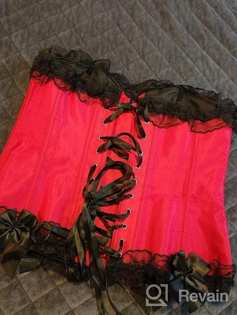 img 1 attached to Frawirshau Women'S Steampunk Corset Dress & Skirt Costume Set For Halloween Burlesque & Lingerie Lovers review by David Boulanger