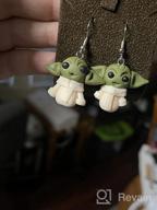 img 1 attached to 👽 ZDP Star Wars Mandalorian Baby Yoda Grogu Earrings - Gift Jewelry for Men, Women, and Kids review by Katie Bobzien