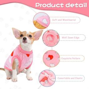 img 1 attached to 🐶 Small Dog Sweaters for Chihuahuas - Cozy Fleece Clothes - XXS~S Winter Warm Puppy Sweaters Boys Girls - Tiny Dog Outfits for Teacup Yorkie Puppies - Extra Small Breed Costume (XX-Small)