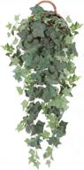 3.2ft artificial hanging ivy vine plants for wall indoor outdoor decoration - scindapsus leaves home room garden decor logo