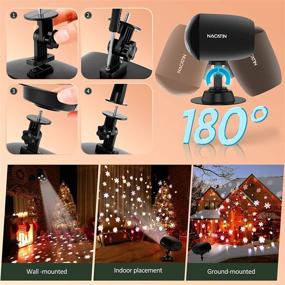 img 2 attached to 🎄 2022 Upgrade Christmas Snowfall LED Projector Lights - NACATIN Snow Falling Projector Lamp with Dynamic Snow Effect Spotlight for Xmas, Garden, Party, Holiday Landscape Decorative