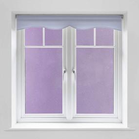 img 1 attached to Purple Adhesive Window Film Privacy Heat Control Sun UV Blocking 35.4 Inch X 6.5 Feet