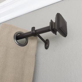 img 2 attached to Decopolitan 27933-72CO Square Curtain Rod Set, 72 To 144-Inch, Toasted Copper