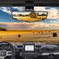 🚘 enhanced rear view mirror for polaris ranger & can am defender | 360° adjustable angle | compatible 2015-2021 ranger 570 900 1000 xp/crew логотип