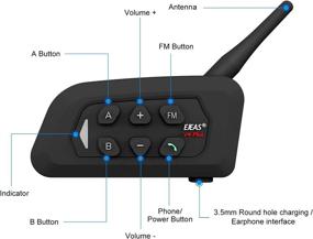 img 3 attached to EJEAS V4 Plus Motorcycle Bluetooth