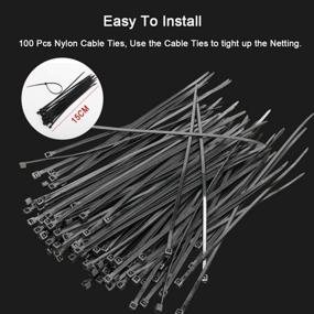 img 1 attached to Protect Your Garden From Birds & Deer With Coolrunner Anti-Bird Netting (33FT X 16.4FT, 100Pcs Cable Ties Included)