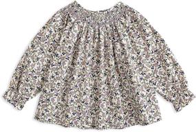 img 4 attached to 🌸 Curipeer Floral Blouse for Toddler Girls - Tops, Tees & Blouses