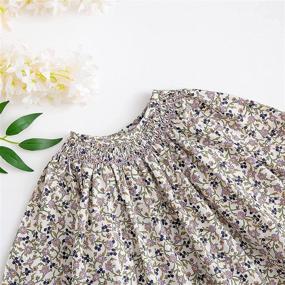 img 1 attached to 🌸 Curipeer Floral Blouse for Toddler Girls - Tops, Tees & Blouses