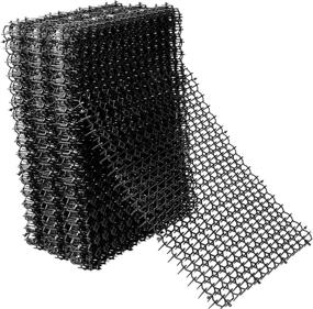 img 4 attached to Hmyomina Cat Scat Mat: 16 X 8 Inch Square Deterrent for Digging Cats - Prickle Strips Outdoor Protection (16 Pack, Black)