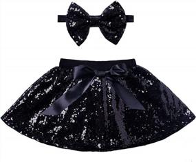 img 4 attached to Shimmer And Shine: Cilucu Sequin Skirts For Baby Girls Perfect For Birthday Parties And Princess Playtime