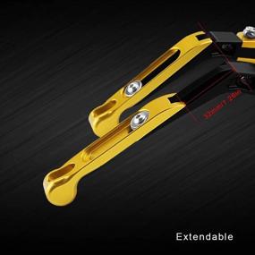 img 1 attached to Motorcycle CNC Adjustable Folding Extendable Brake Clutch Levers Compatible With SUZUKI GSX-R 600 1997-2003 GSX-R 750 1996-2003 GSX-R 1000 2001-2004