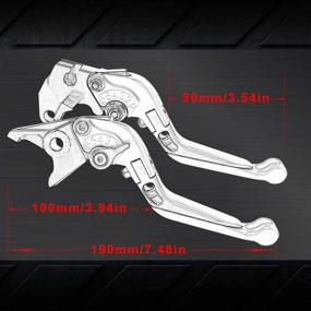 img 3 attached to Motorcycle CNC Adjustable Folding Extendable Brake Clutch Levers Compatible With SUZUKI GSX-R 600 1997-2003 GSX-R 750 1996-2003 GSX-R 1000 2001-2004