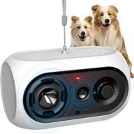 🐶 ultrasonic dog barking control device - rechargeable and durable anti barking device with 50 ft range for safe and humane bark training - 3 adjustable levels - suitable for indoor and outdoor use logo