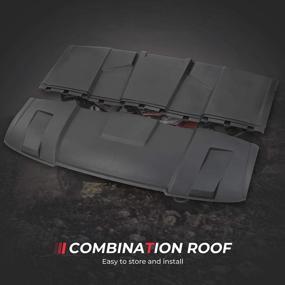img 1 attached to KEMIMOTO Roof Top Hard Combination Sport For Polaris Ranger XP 900/ 1000/ XP 1000/ 570 3-Seat (NOT Fit 2016+ Full Size 570 Roll Bar Cage)