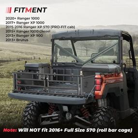 img 3 attached to KEMIMOTO Roof Top Hard Combination Sport For Polaris Ranger XP 900/ 1000/ XP 1000/ 570 3-Seat (NOT Fit 2016+ Full Size 570 Roll Bar Cage)
