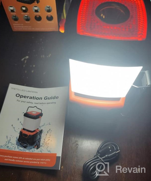 img 1 attached to 3000 Lumen 8 Mode Super Bright LED Camping Lantern - 4400MAh Rechargeable Battery, Perfect For Power Outages, Hurricanes And More! review by Rick Howlett