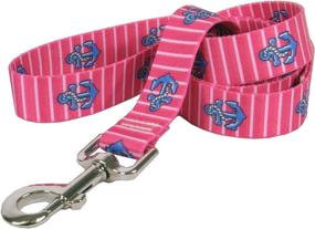 img 1 attached to Yellow Dog Design Anchors Stripes Cats better for Collars, Harnesses & Leashes