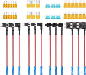 img 4 attached to Enhance Automotive Electrical Systems with 36-Piece Fuse Taps Set - Ideal for Cars, Trucks, and Boats!