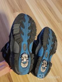 img 5 attached to Универсальные водонепроницаемые мальчики кожаные ботинки для моды на открытом воздухе