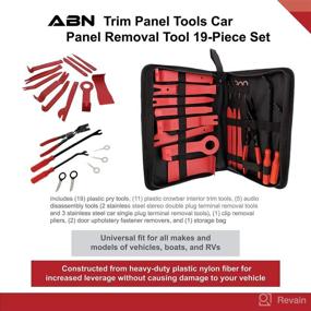 img 3 attached to ABN Auto Door Panel Removal Tool Kit - 19-Piece Set for Easy Trim and Windshield Removal