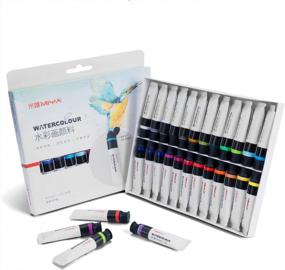 img 4 attached to 24 Assorted Colors HIMI Watercolor Paint Set - Portable And Ideal For Beginners, Students And Adults Crafting, Perfect Gifts For Girls Of All Ages
