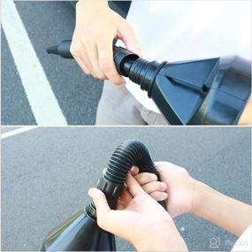 img 1 attached to 🌬️ Versatile Wide Mouth Fuel Funnel with Flexible Extension Nozzle and Handle – Ideal for Water, Gasoline, Coolant, Transmission, and Engine Oil