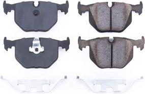 img 1 attached to Power Stop Rear Ceramic Brake Pads with Hardware - Z17, Model 17-683