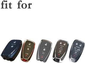 img 1 attached to Stylish and Durable SEGADEN Metallic Color Shell Cover for CHEVROLET Smart Remote Key Fob – SV0654 Gold