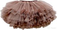 vibrant childhood girls' tutu skirt for babies - 6 layers of tulle tutus for toddlers ages 1-8 logo