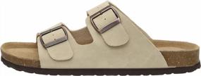 img 1 attached to Cork Footbed Sandal For Men By CUSHIONAIRE With +Comfort In Lane Design