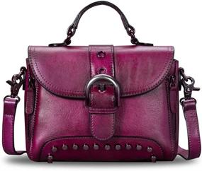 img 3 attached to Genuine Leather Handmade Crossbody Top Handle Women's Handbags & Wallets at Satchels