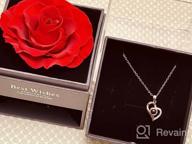 img 1 attached to Eternal Rose Box Gifts With I Love You In 100 Languages Necklace For Women - Perfect Preserved Rose Gift For Her, Girlfriend, Mom On Valentine'S Day And Christmas - Coindivi review by Mike Lawler