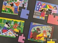 img 1 attached to Mudpuppy Magical Friends 4-In-A-Box Puzzles, Ages 2-5, Each Measures 6”X8 - Chunky Puzzles With 4, 6, 9 And 12 Pieces - Difficulty Level Grows With Child – Beautifully Illustrated Puzzles, Multicolor review by Yolanda Reed