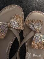 img 1 attached to Cute Summer Dressy Sandals For Women: Flip-Flops, Jelly Bow Beach Flat Rivets Rain review by Tommy Bagg