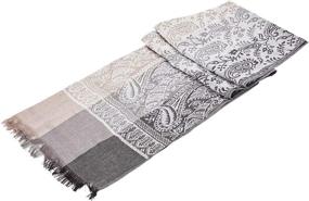 img 1 attached to Pashmina Scarf Wedding Birthday Christmas Women's Accessories : Scarves & Wraps