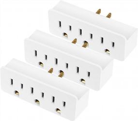 img 4 attached to 3Pack ABBOTECH Outlet Adapter & Extender Wall Tap - Grounded For Safety!