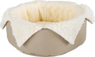 🐾 15-inch khaki round jester bed for pets by great state pet logo