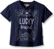 👚 lucky brand girls toddler graphic tops, tees & blouses - stylish girls' clothing logo