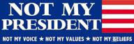 🔵 rwb bumper sticker - amplify your voice, values, and beliefs (non-joe biden, pro-trump) логотип